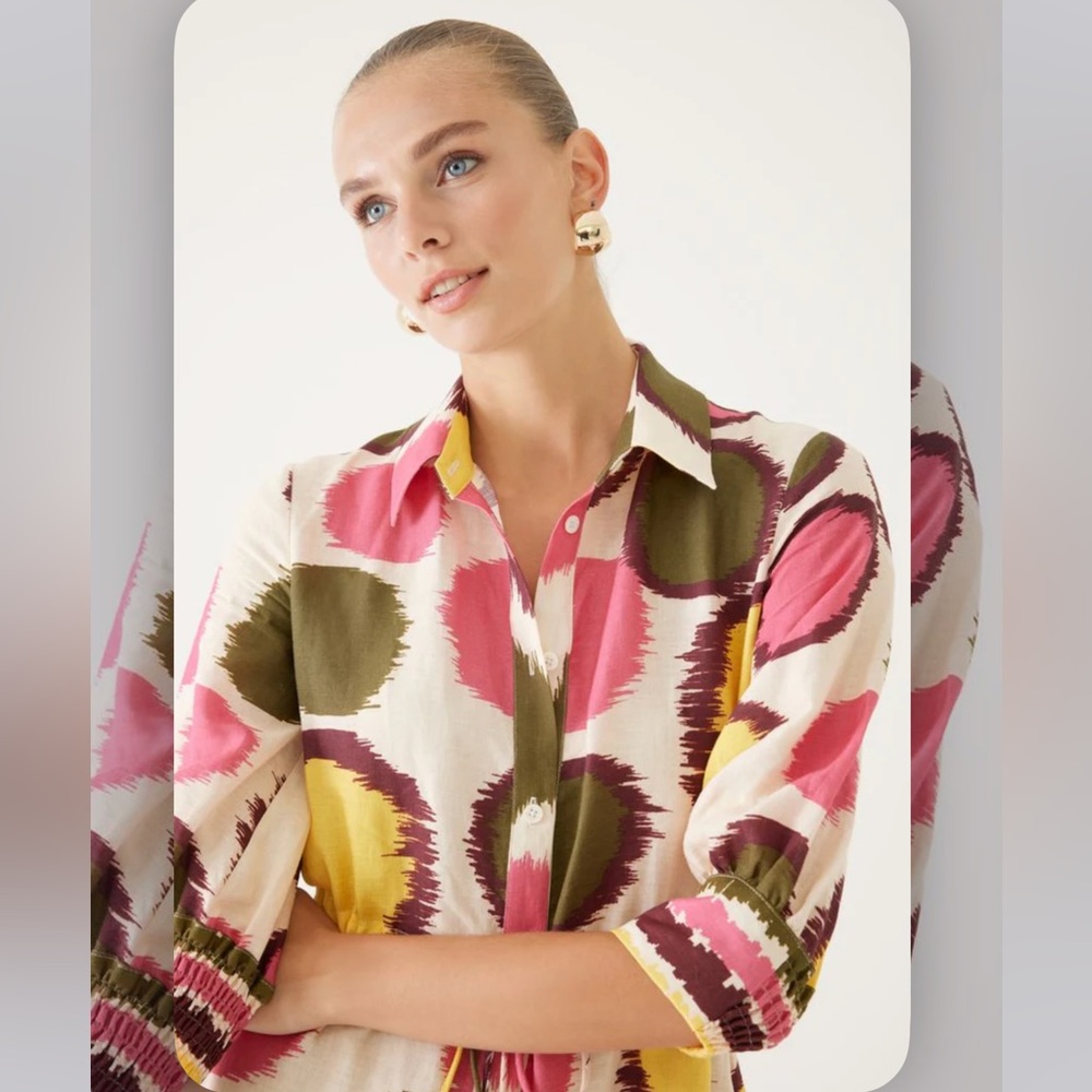 GORGEOUS LINEN DRESS - Picture 5 of 9